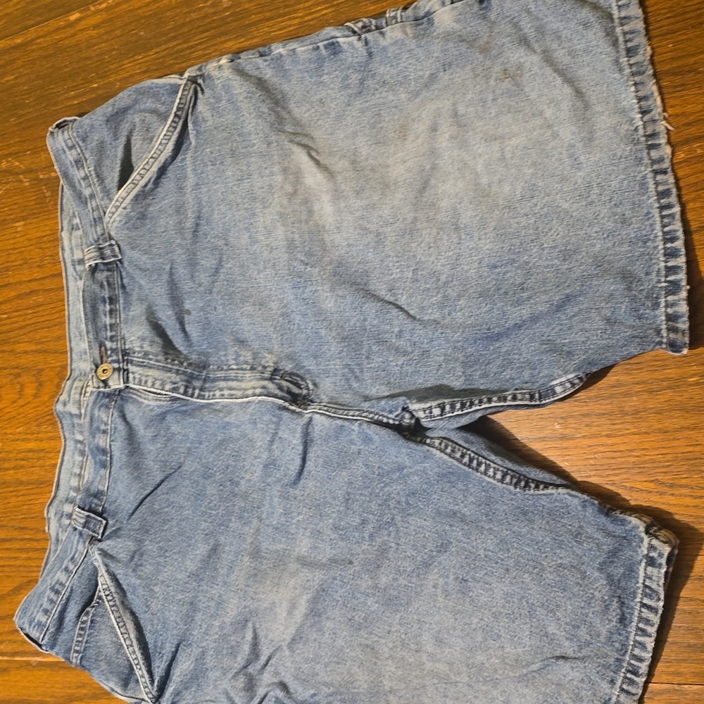 Wrangler Blue Denim Carpenter Shorts‎ Mens Size 40 Waist, 24 Length